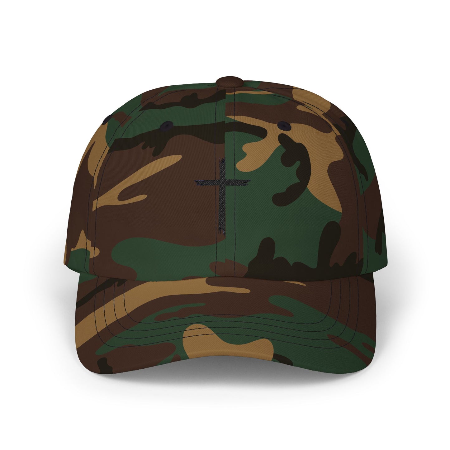 Classic Dad Cap with Cross Design - Faith-Inspired Everyday Style