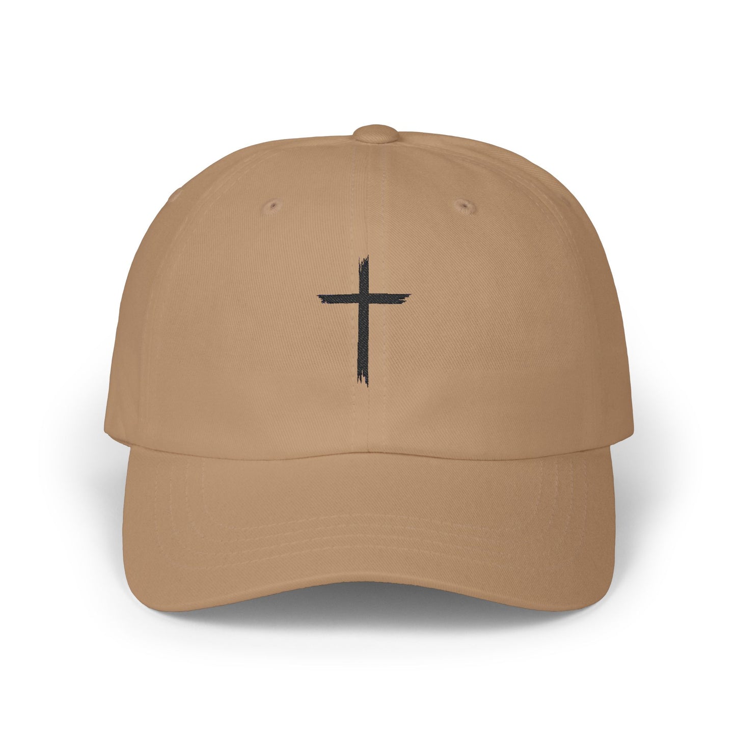 Classic Dad Cap with Cross Design - Faith-Inspired Everyday Style