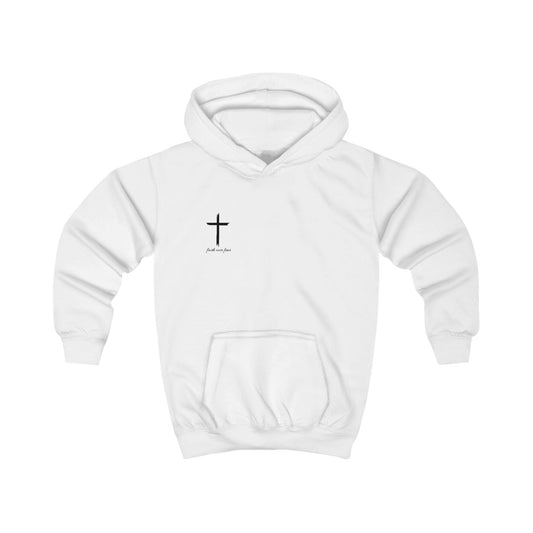 Inspirational Kids Hoodie with Cross Design - Faith and Strength